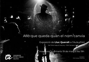 Exposició "Allò que queda quan el nom canvia" de l'artista Lluch Queralt al CRAI campus Catalunya