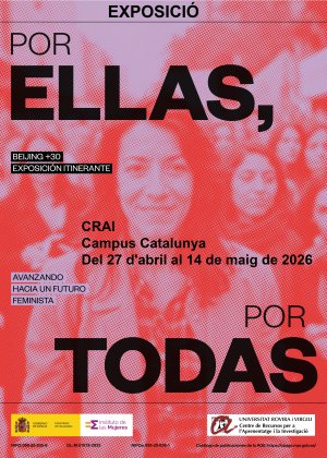 Exposició "Por Ellas por Todas" al CRAI campus Catalunya