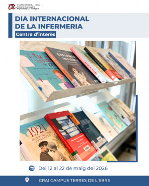 Cartell Centre d'Interès Dia Internacional de la Infermeria CRAI campus Terres de l'Ebre