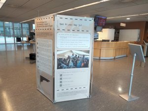 Exposició "Banca Armada. Negoci a les fronteres : militarització dels espais migratoris"