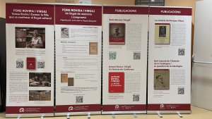 Exposició "Antoni Rovira i Virgili i la universitat pública del sud de Catalunya" al CRAI seu Vilafranca del Penedès